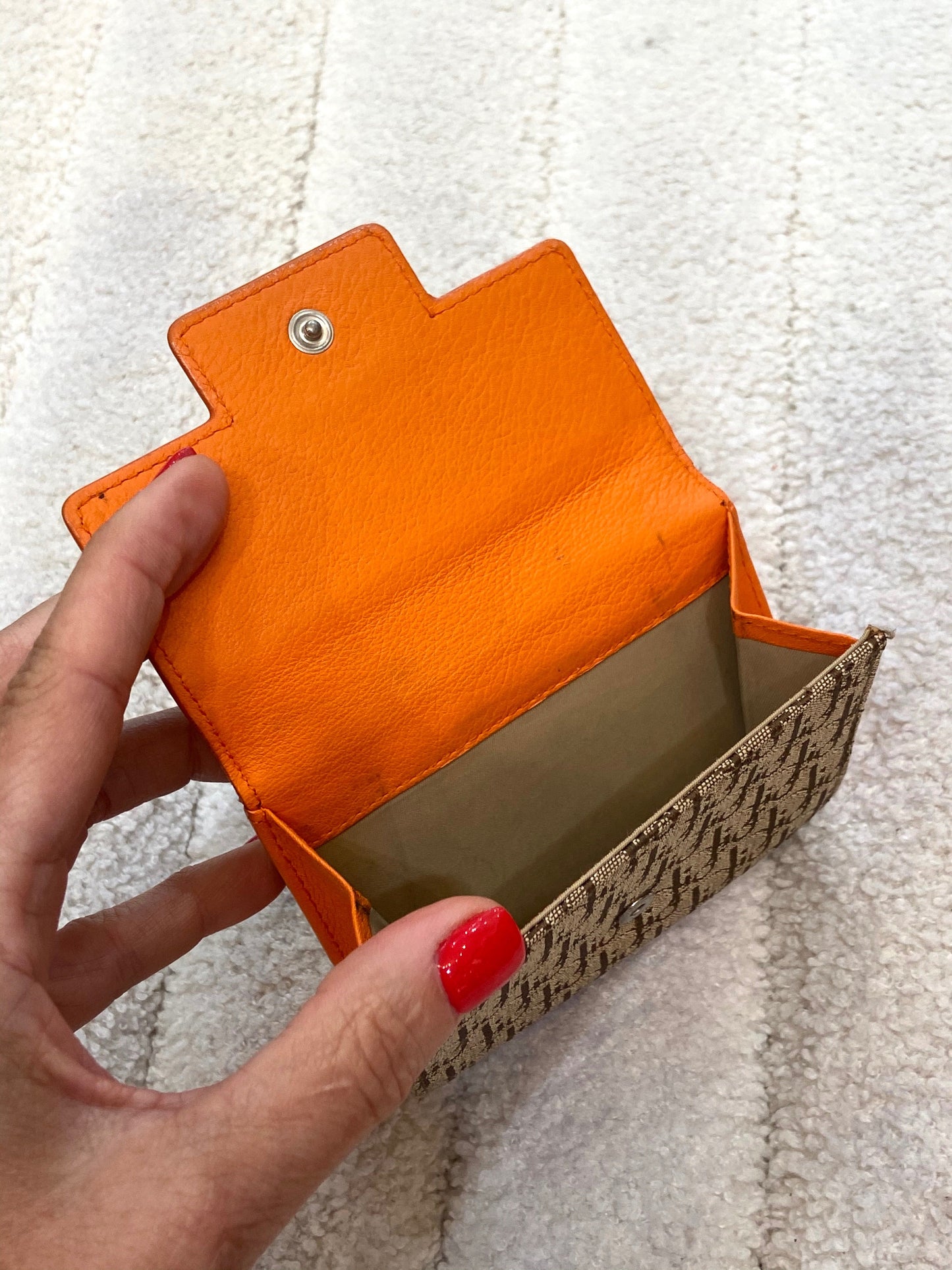 DIOR PORTEMONNAIE QUADRATISCH MONOGRAM COMPACT WALLET