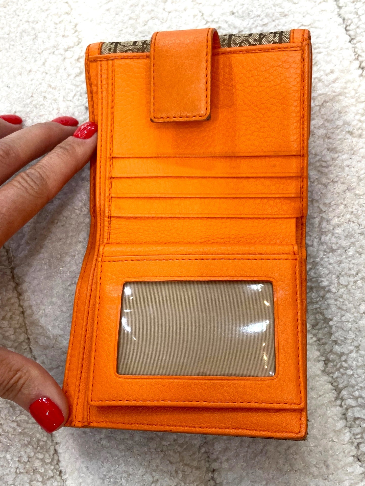 DIOR PORTEMONNAIE QUADRATISCH MONOGRAM COMPACT WALLET