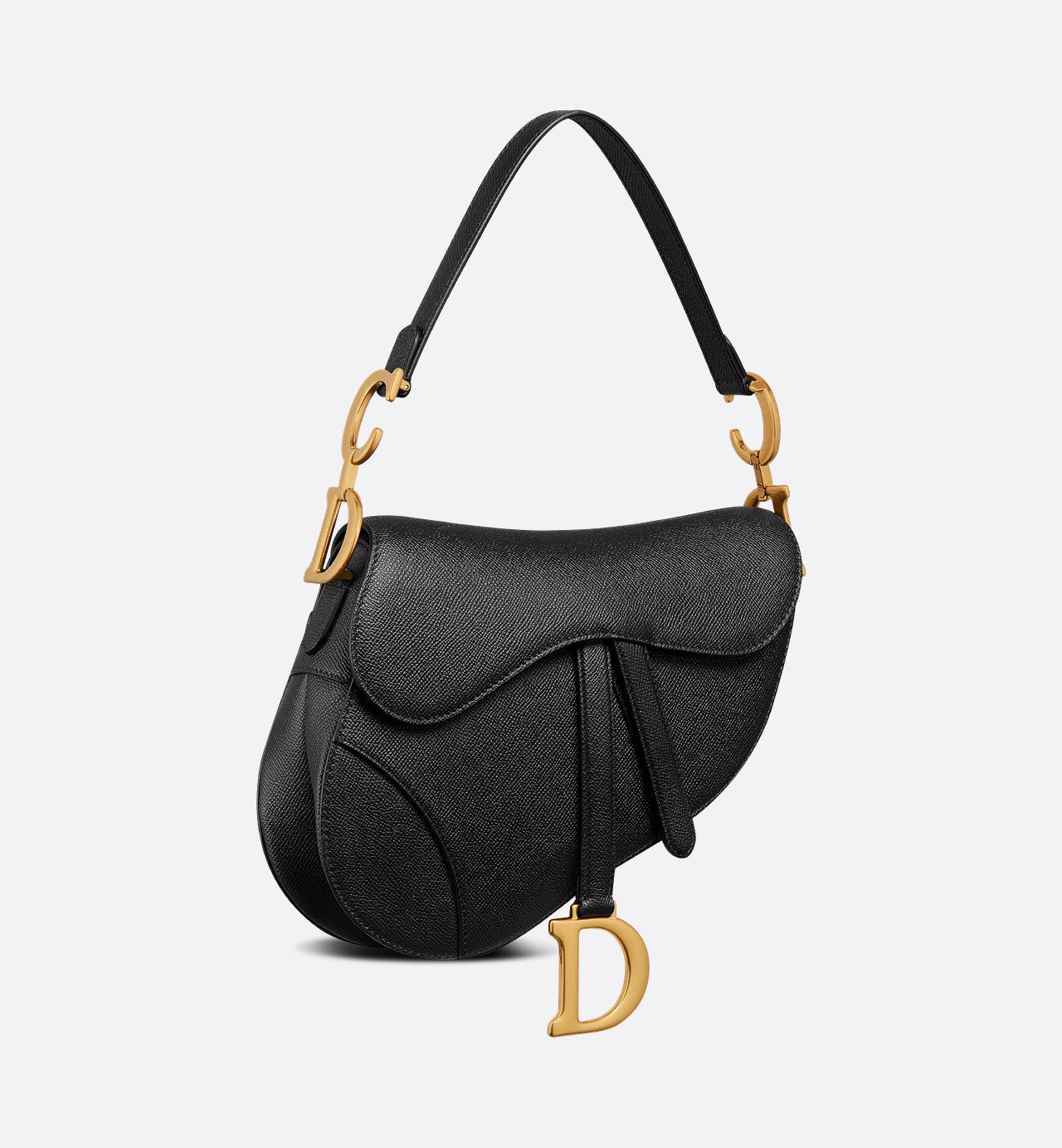 DIOR GRAINED CALFSKIN SADDLE BAG