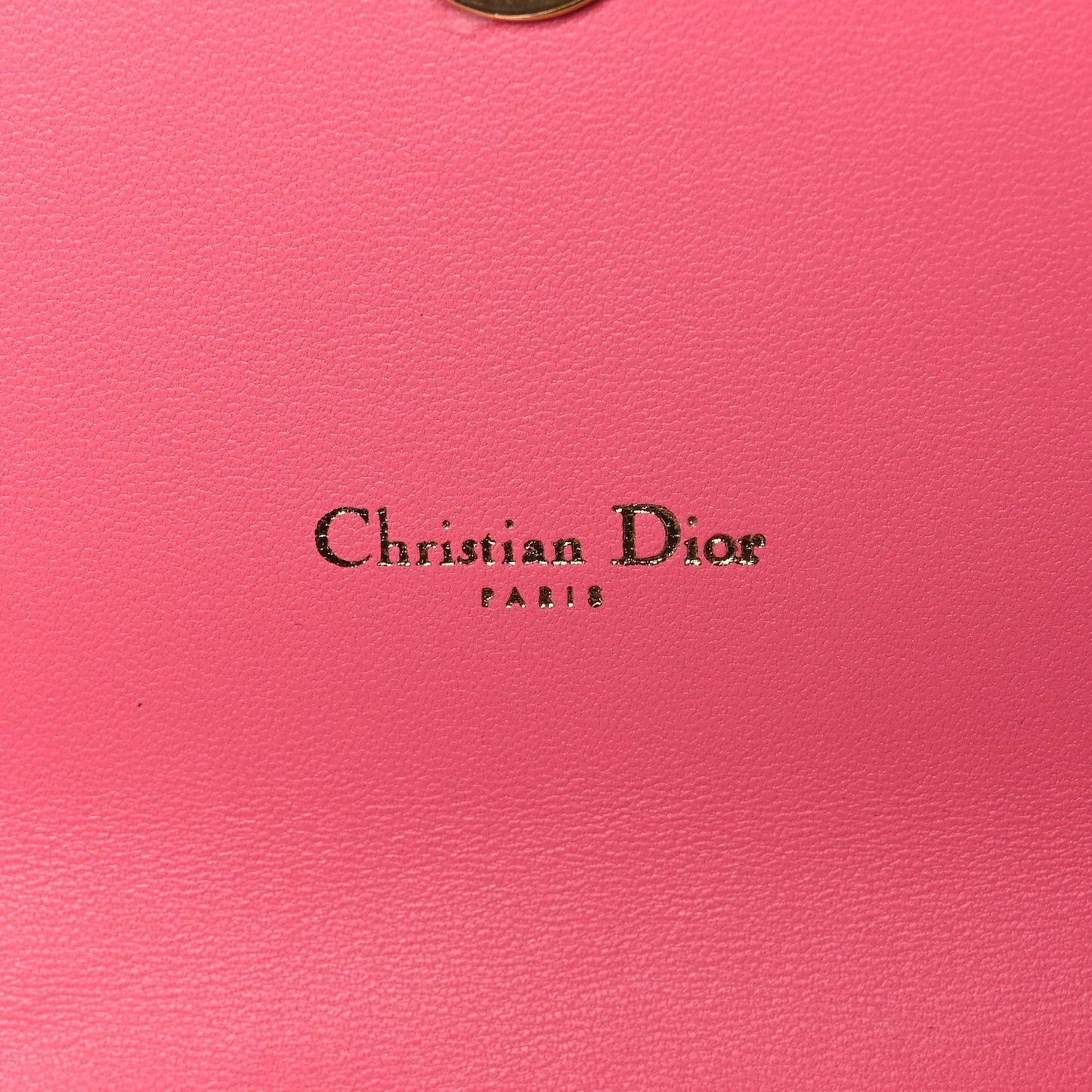 CHRISTIAN DIOR CANNAGE QUILTED CALFSKIN CARO CHAIN BELT BAG