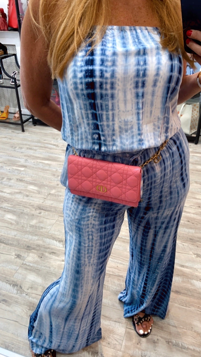 CHRISTIAN DIOR CANNAGE QUILTED CALFSKIN CARO CHAIN BELT BAG