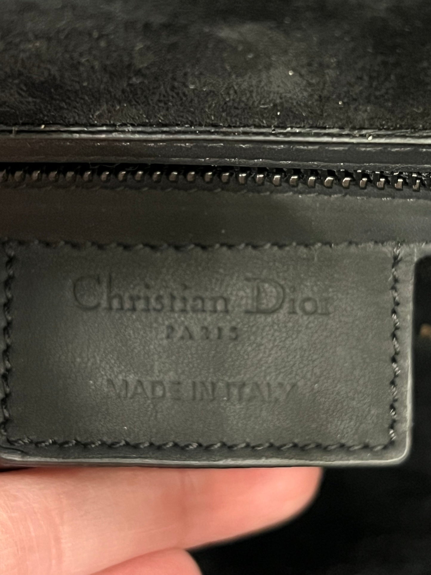 CHRISTIAN DIOR ULTRA MATT CALFSKIN SADDLE BAG
