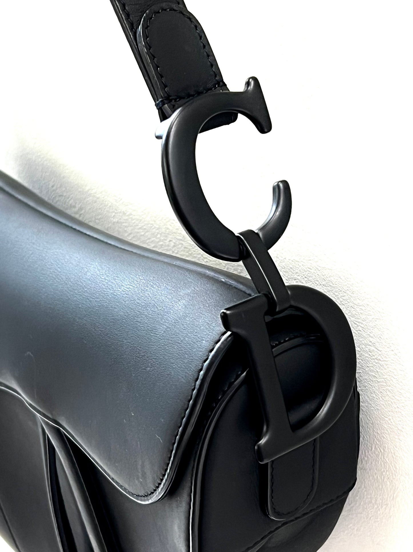 CHRISTIAN DIOR ULTRA MATT CALFSKIN SADDLE BAG
