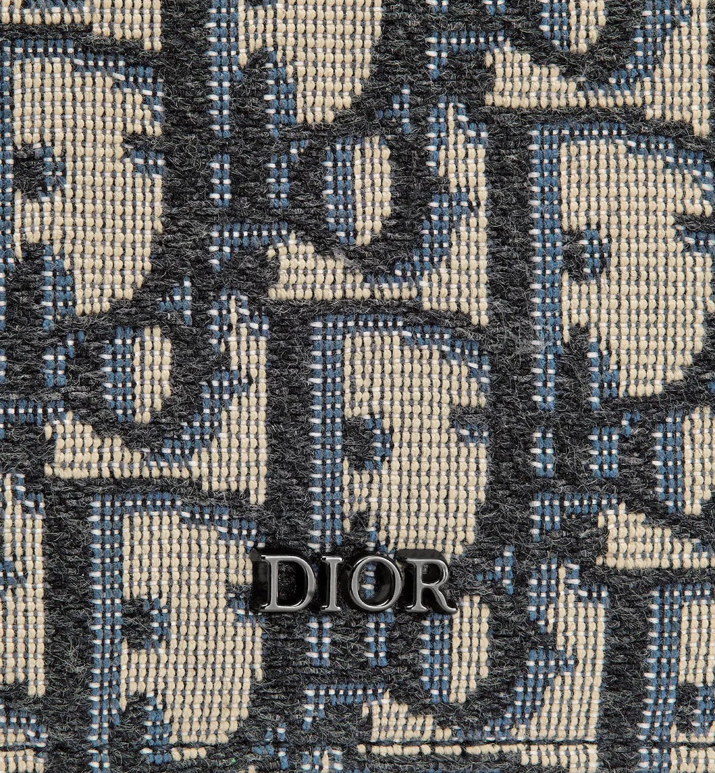 CHRISTIAN DIOR MONOGRAM OBLIQUE JACQUARD VERTICAL CARD HOLDER