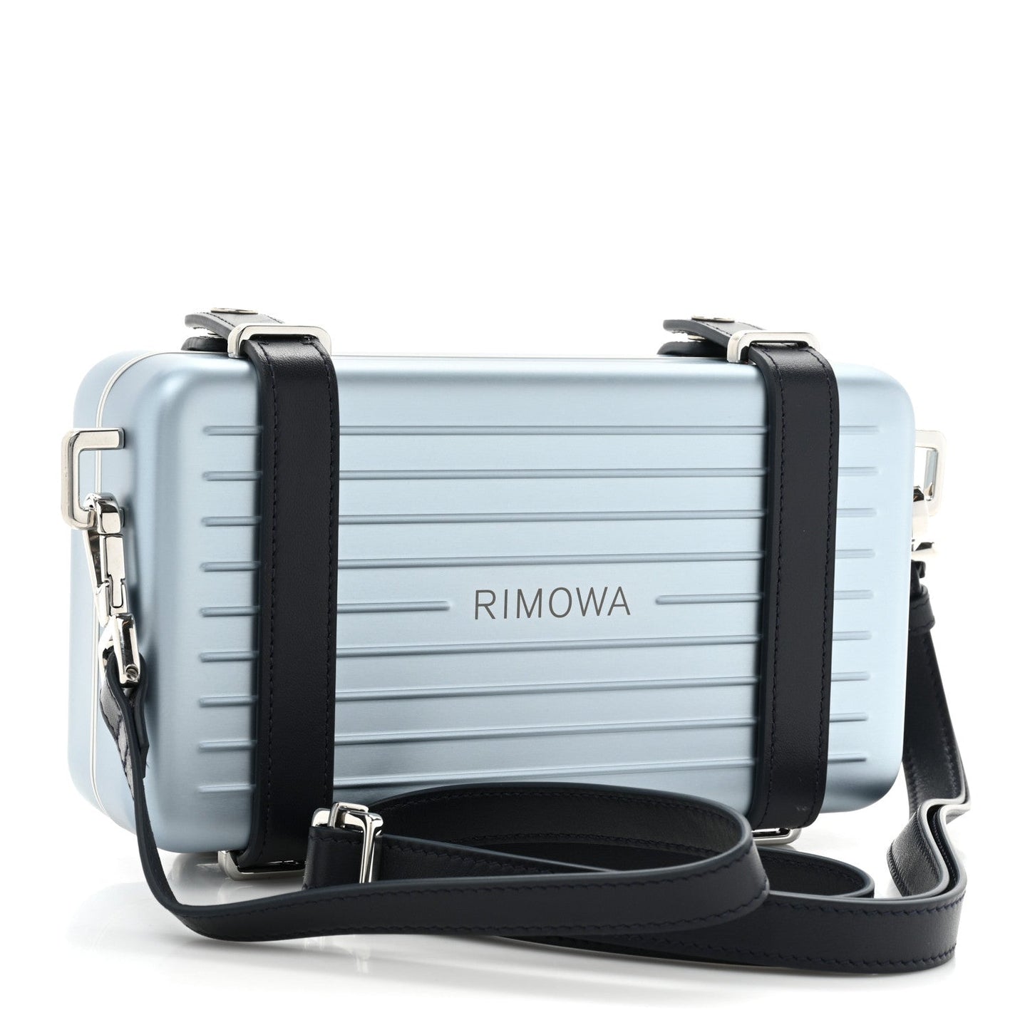 DIOR X RIMOWA ALUMINUM PERSONAL CLUTCH ON STRAP