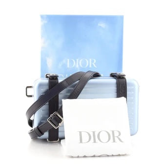 DIOR X RIMOWA ALUMINUM PERSONAL CLUTCH ON STRAP