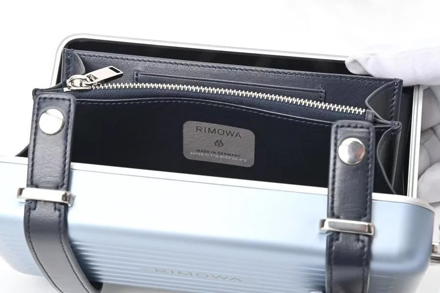 DIOR X RIMOWA ALUMINUM PERSONAL CLUTCH ON STRAP