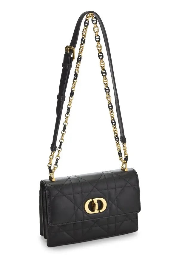 DIOR CANNAGE LAMBSKIN LEATHER SMALL MISS CARO BAG