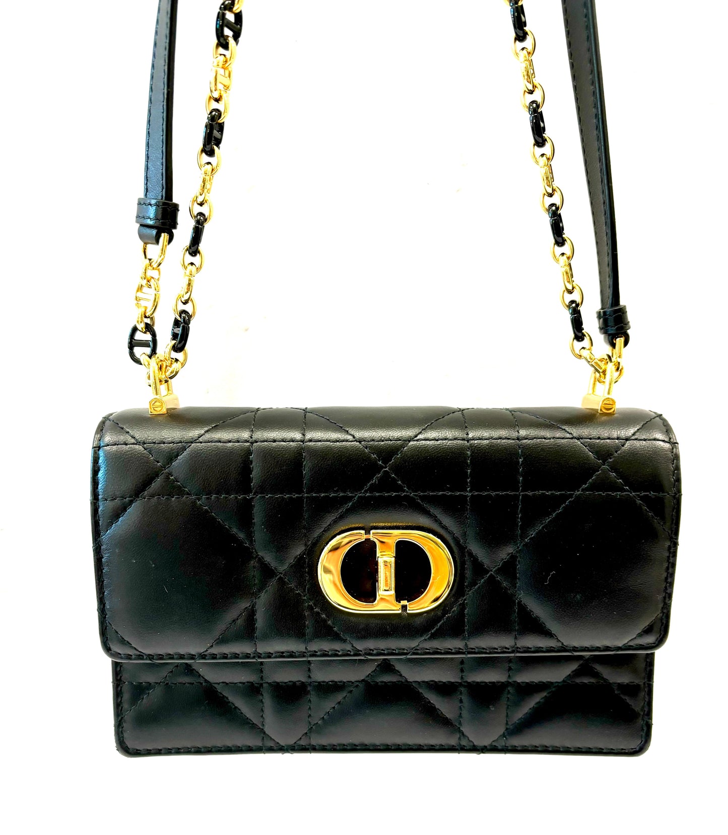DIOR CANNAGE LAMBSKIN LEATHER SMALL MISS CARO BAG