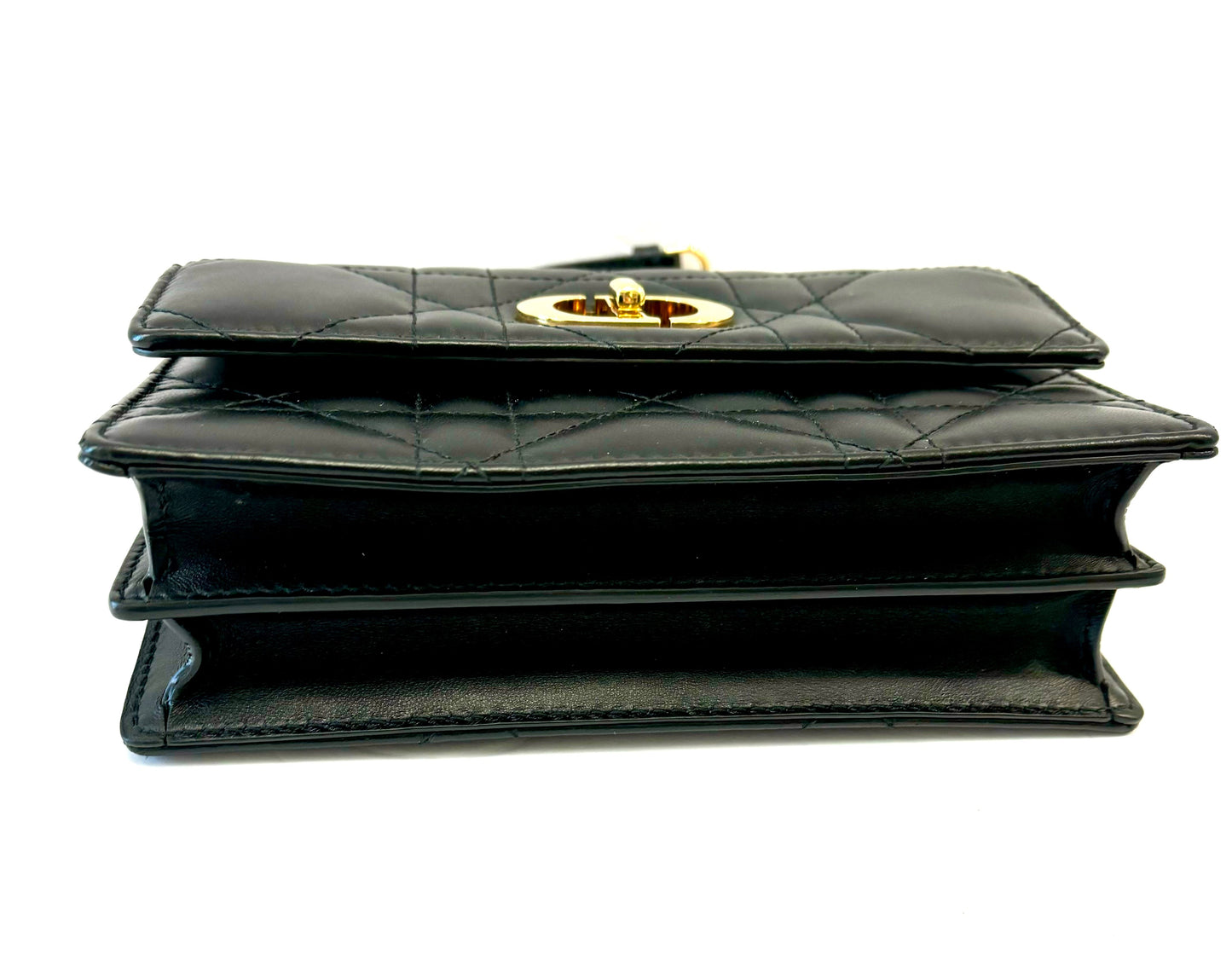 DIOR CANNAGE LAMBSKIN LEATHER SMALL MISS CARO BAG