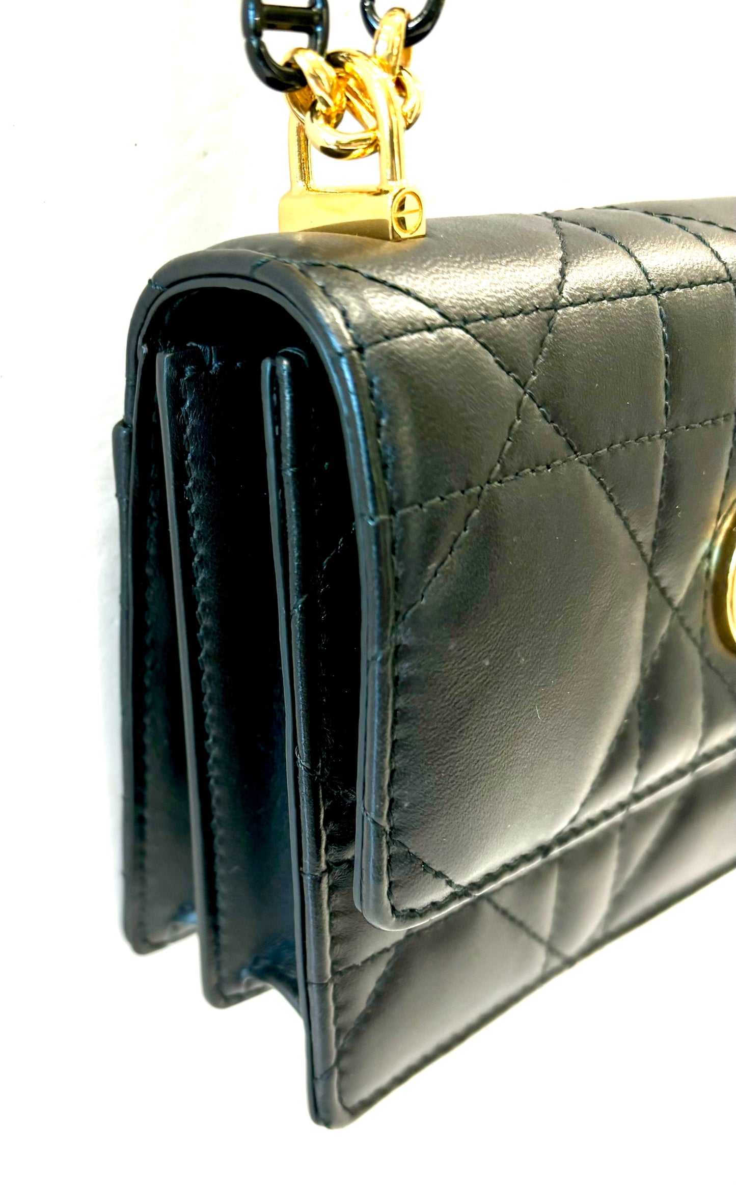 DIOR CANNAGE LAMBSKIN LEATHER SMALL MISS CARO BAG