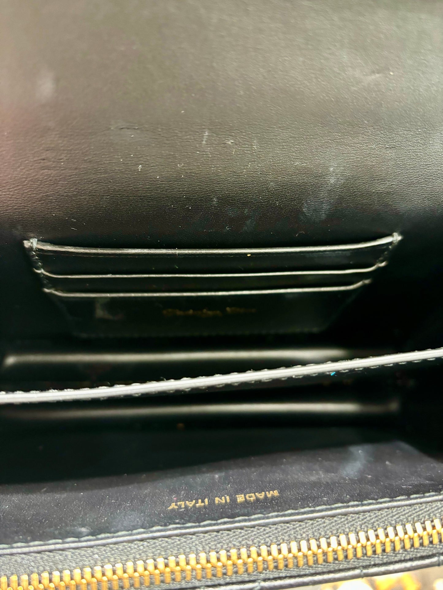 DIOR CANNAGE LAMBSKIN LEATHER SMALL MISS CARO BAG
