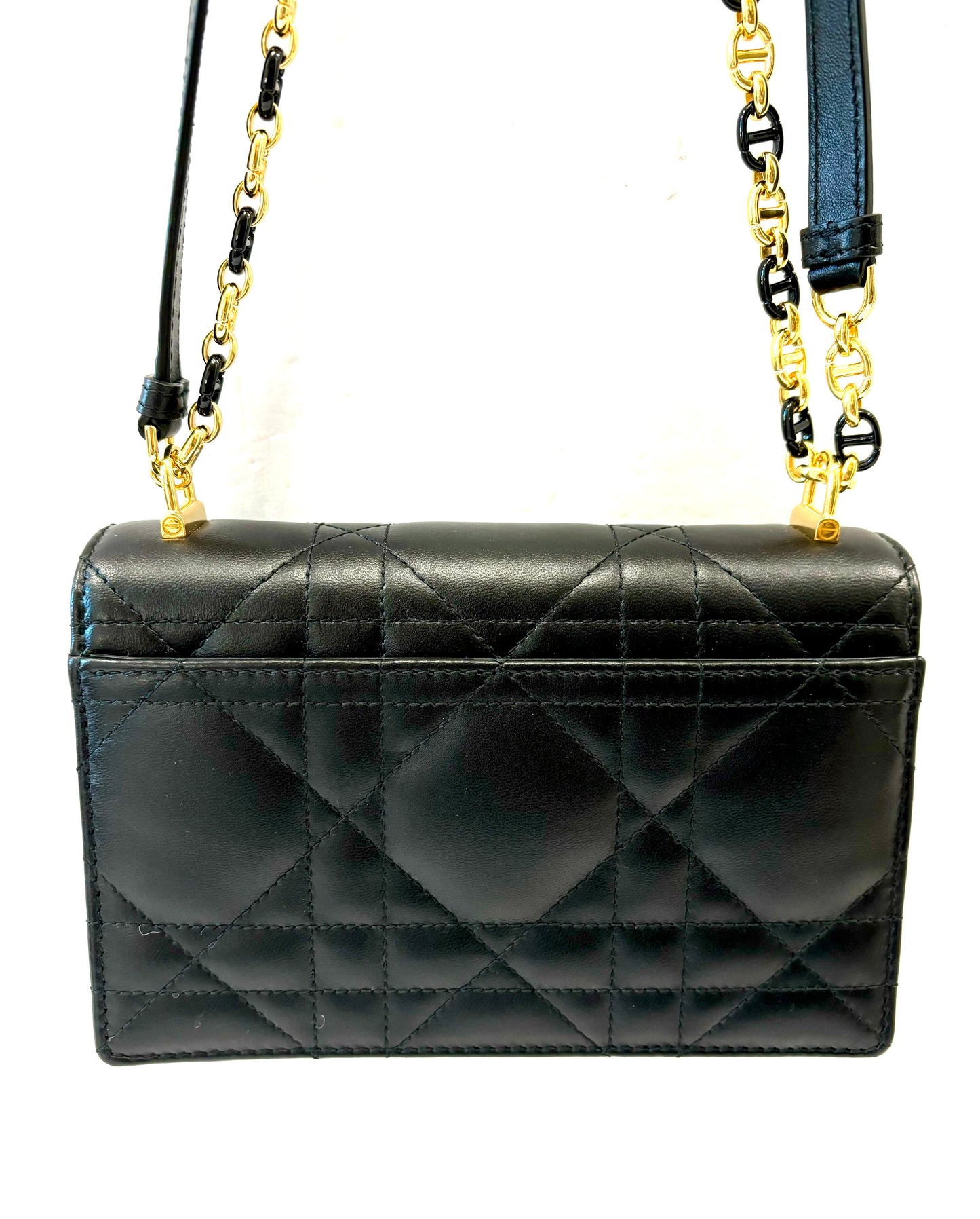 DIOR CANNAGE LAMBSKIN LEATHER SMALL MISS CARO BAG