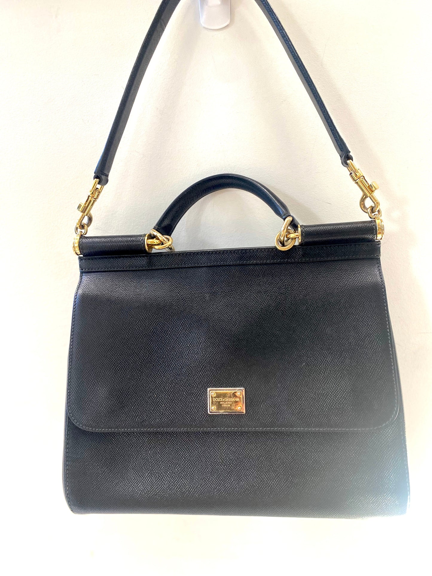 DOLCE & GABBANA DAUPHINE LARGE MISS SICILY SATCHEL BAG