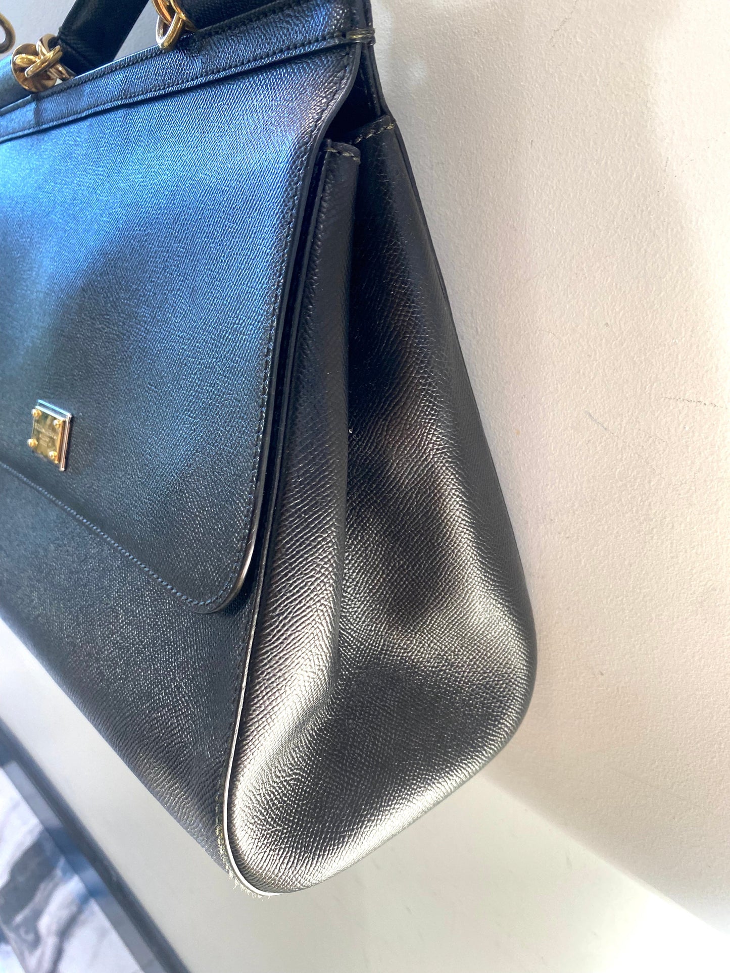 DOLCE & GABBANA DAUPHINE LARGE MISS SICILY SATCHEL BAG