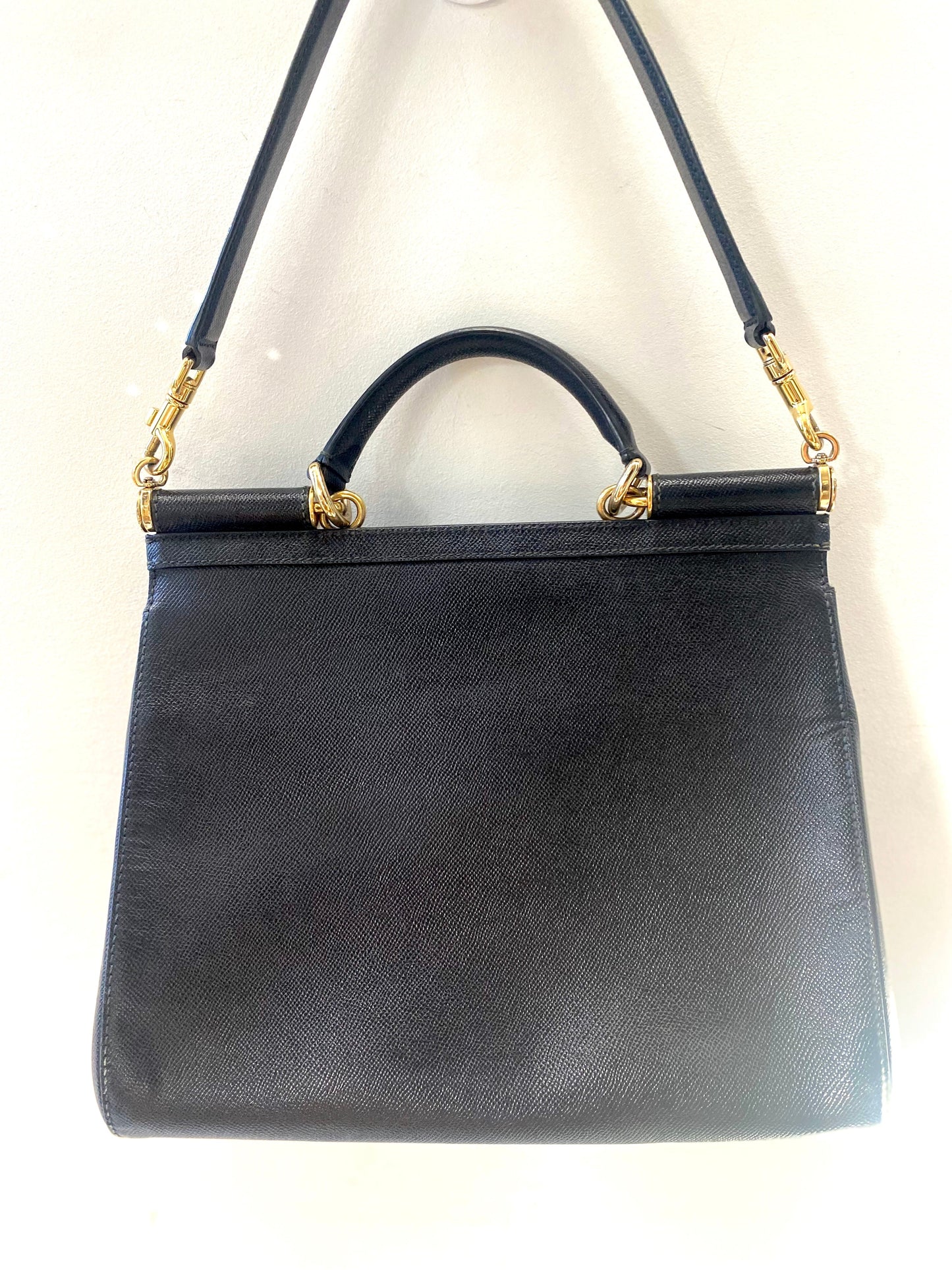 DOLCE & GABBANA DAUPHINE LARGE MISS SICILY SATCHEL BAG