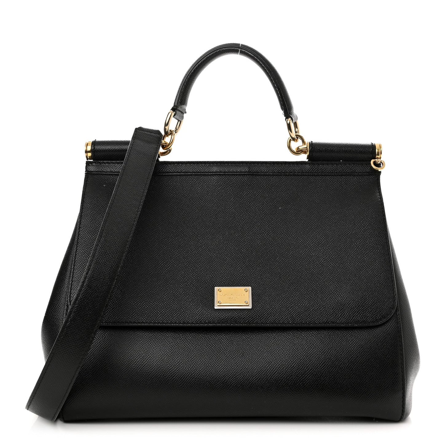 DOLCE & GABBANA DAUPHINE LARGE MISS SICILY SATCHEL BAG