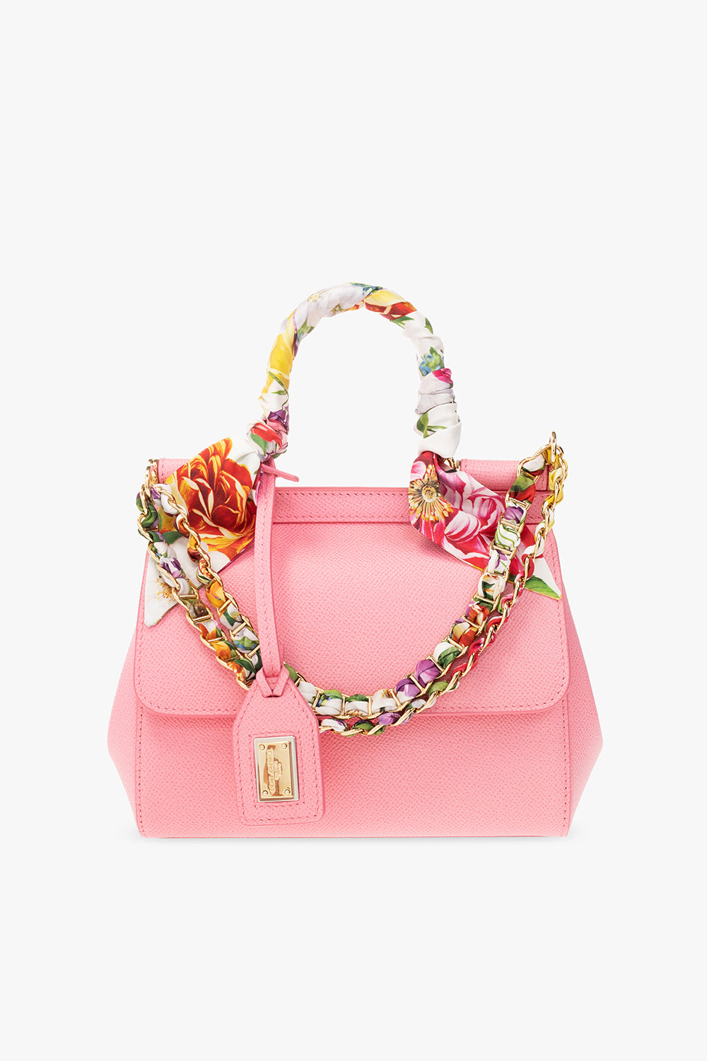 DOLCE & GABBANA PINK SICILY SMALL SHOULDER BAG