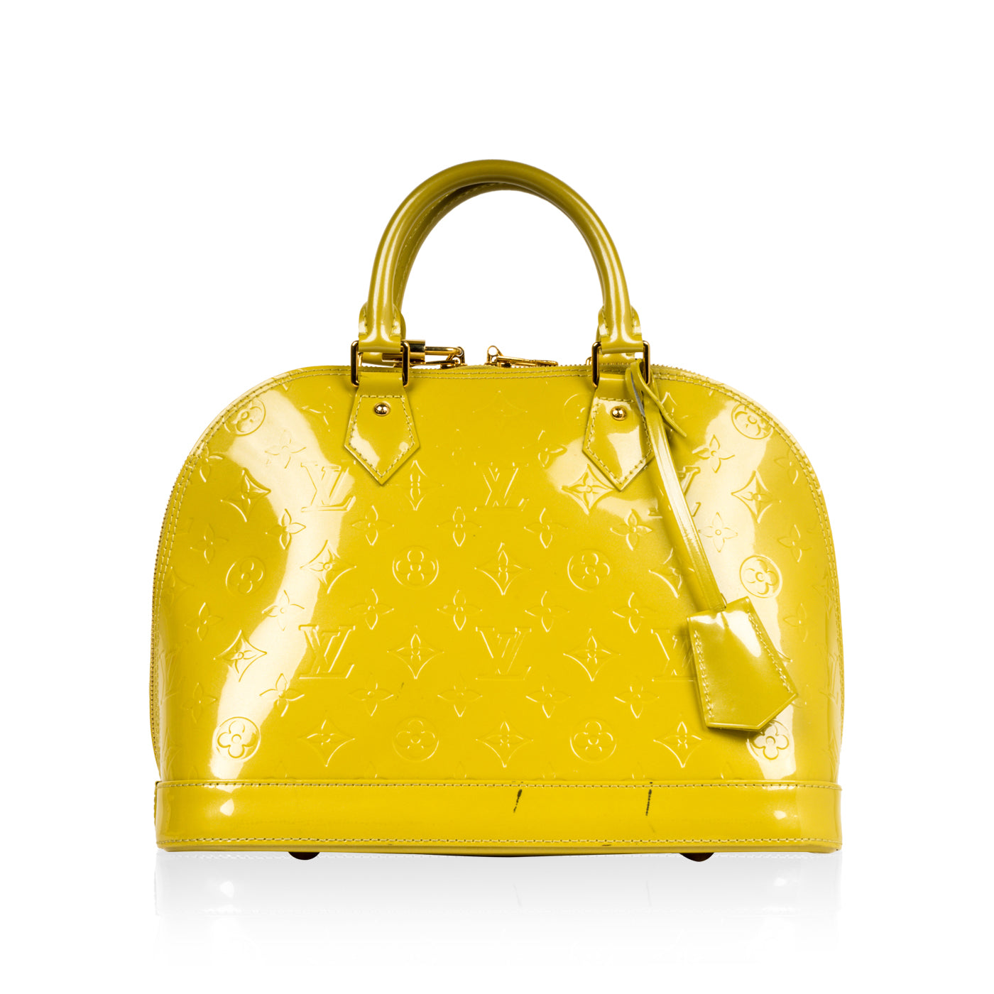 Louis Vuitton Alma Pm Epi Leather Lime Green