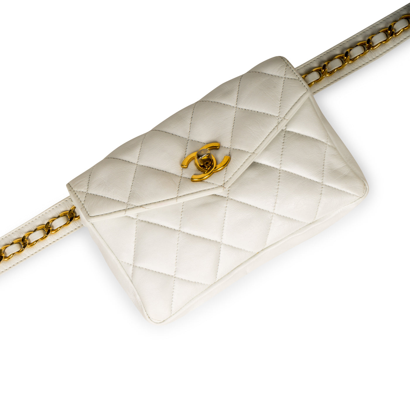 Chanel Vintage Bum Bag - White