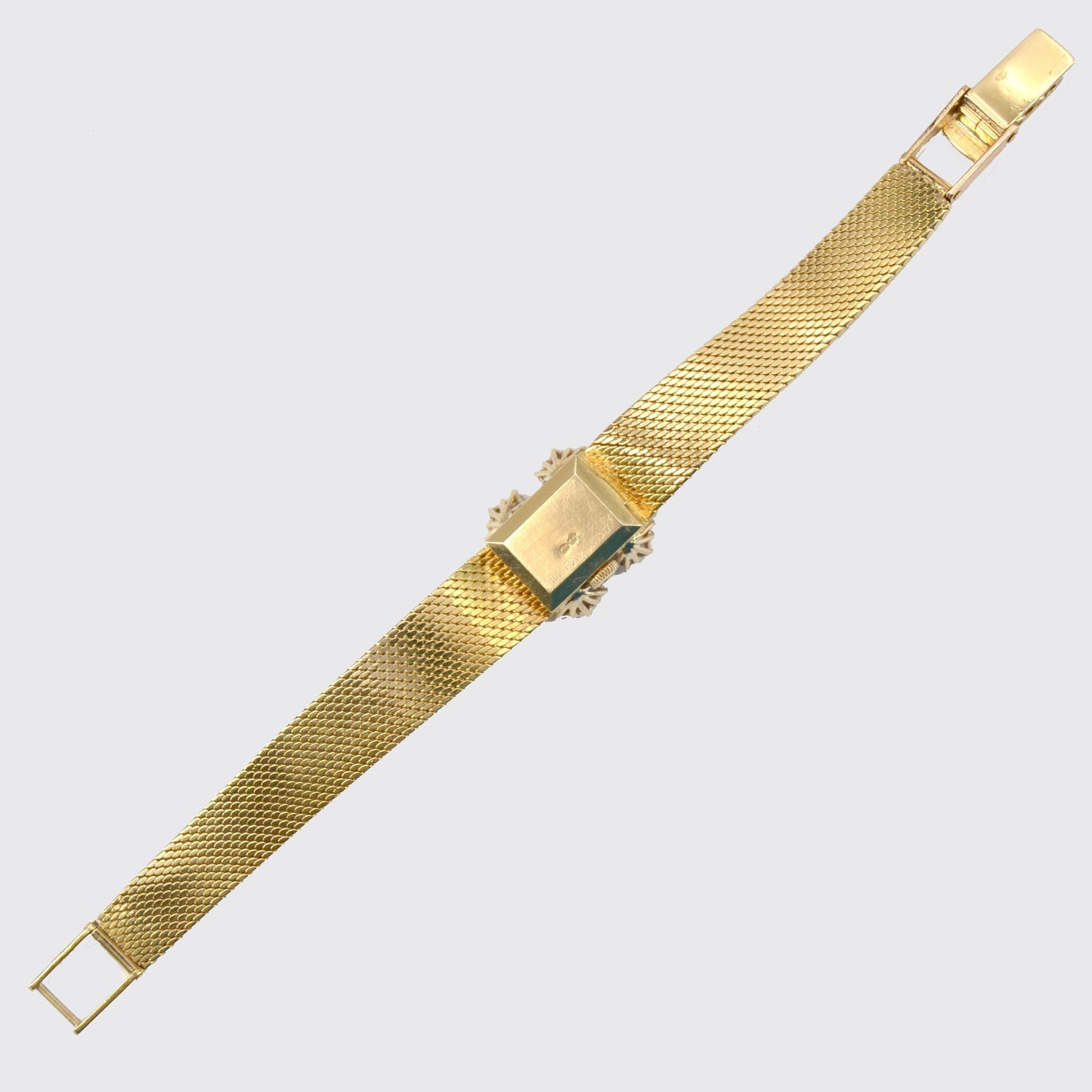 Retro Diamond 18 Karat Yellow Gold Lady's Watch