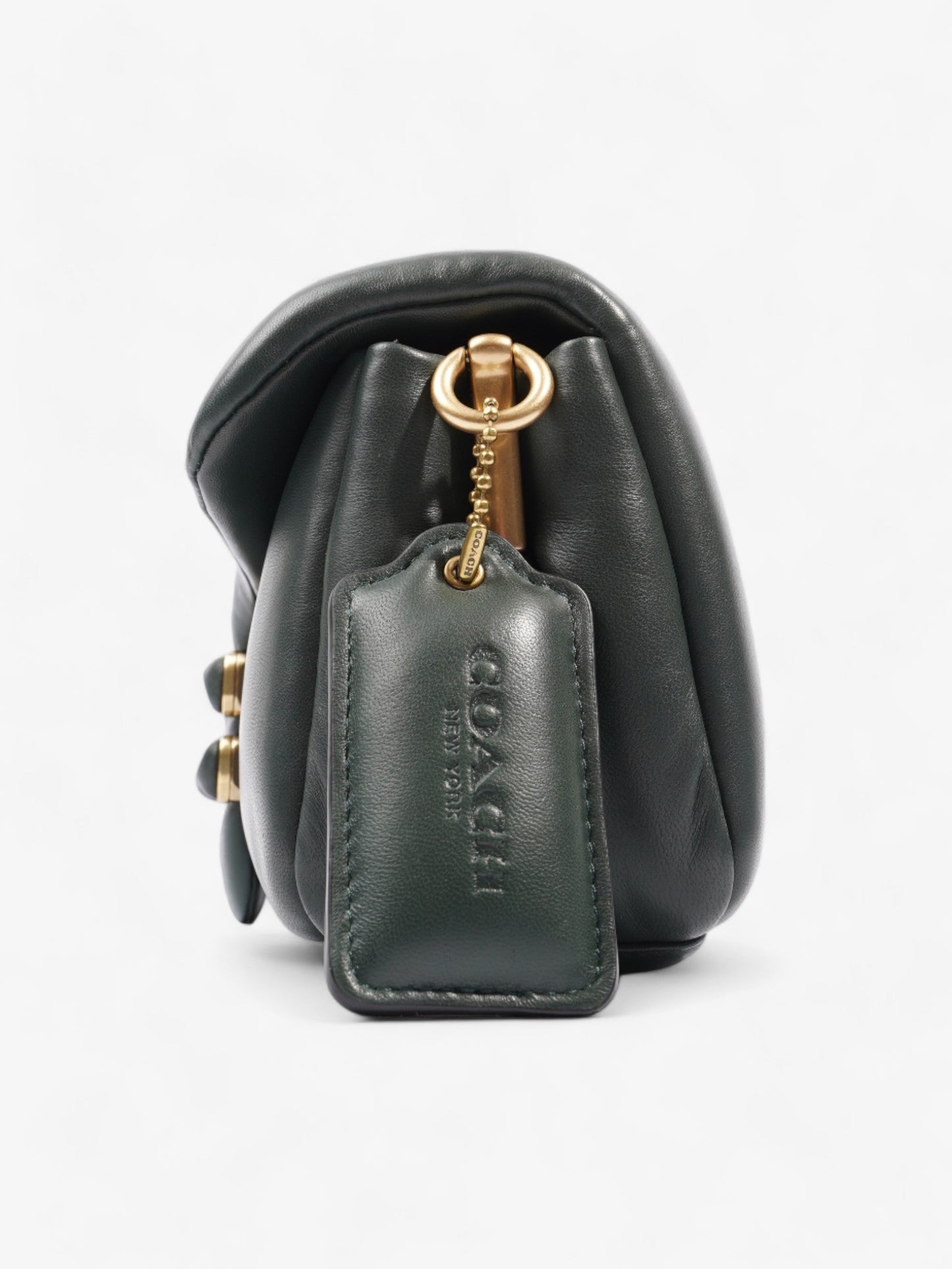 Coach Pillow Tabby Dark Green Nappa Leather 26