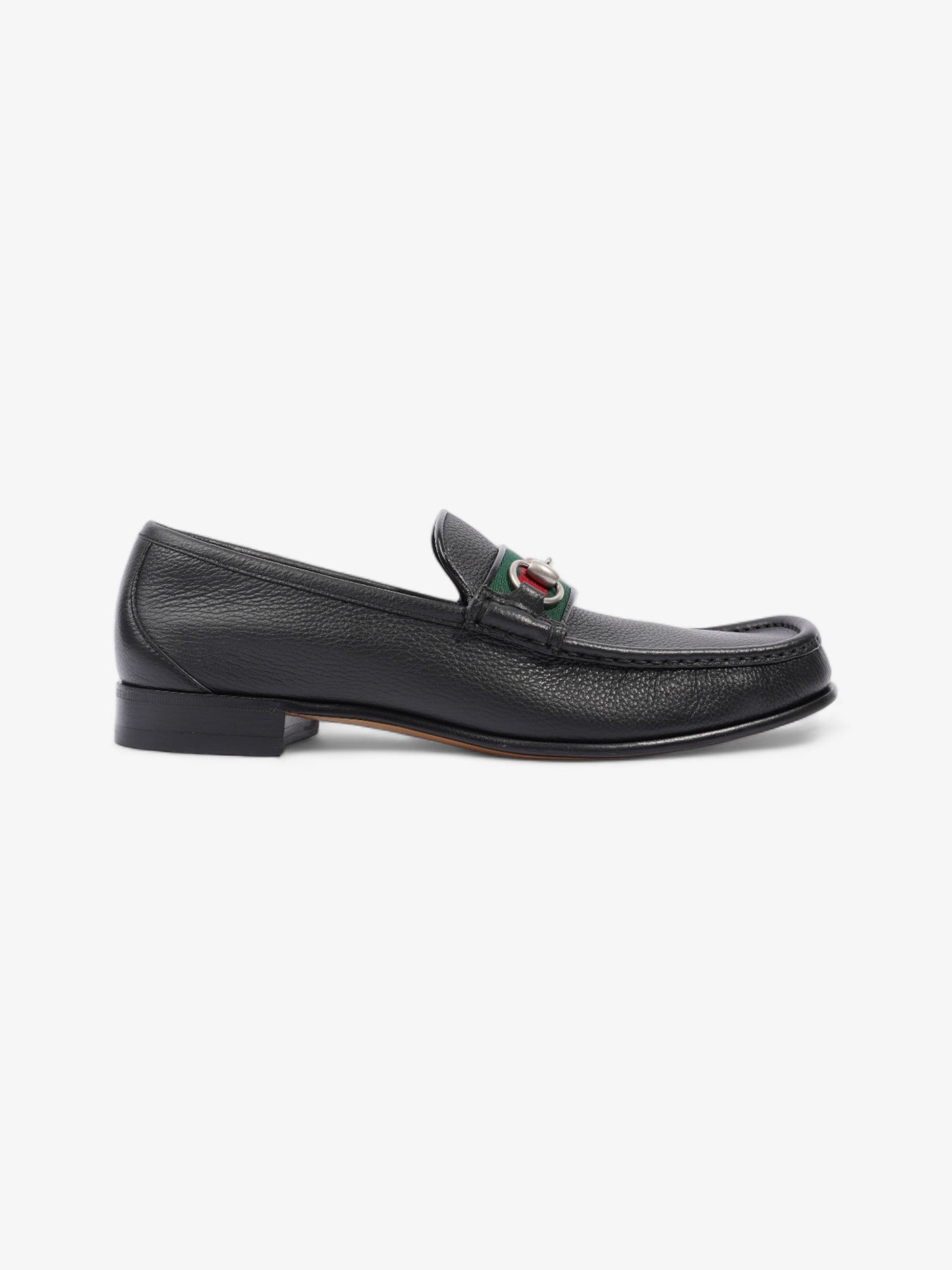 Gucci Horsebit Loafers Black / Green / Red Leather EU 45 UK 11