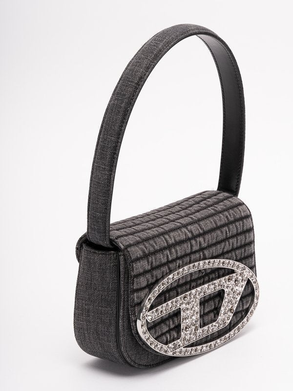 DIESEL 1DR DENIM SHOULDER BAG