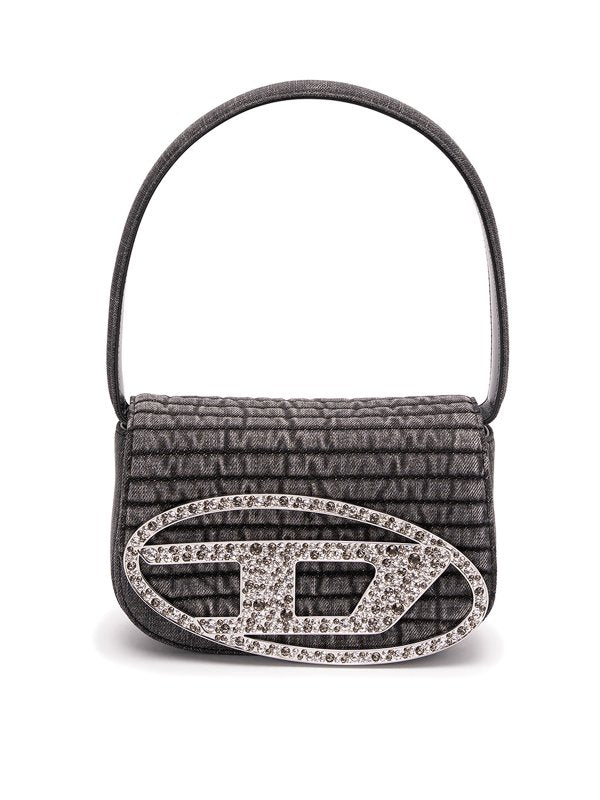 DIESEL 1DR DENIM SHOULDER BAG
