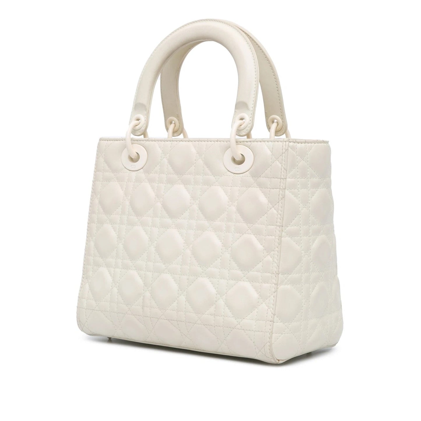 DIOR MEDIUM ULTRA MATTE CALFSKIN LEATHER CANNAGE LADY DIOR
