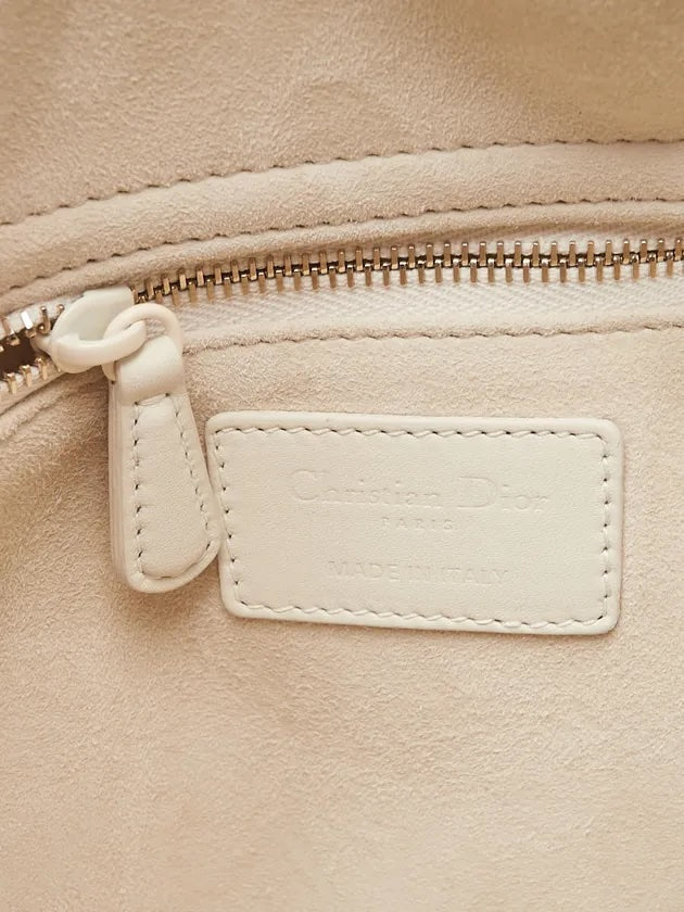 DIOR MEDIUM ULTRA MATTE CALFSKIN LEATHER CANNAGE LADY DIOR