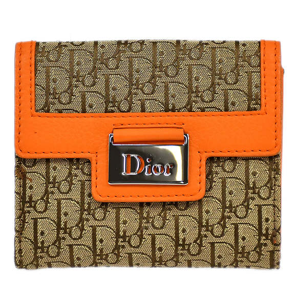 DIOR PORTEMONNAIE QUADRATISCH MONOGRAM COMPACT WALLET