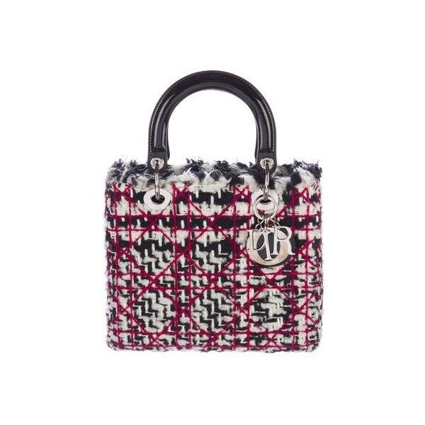 CHRISTIAN DIOR TWEED MEDIUM LADY DIOR BAG