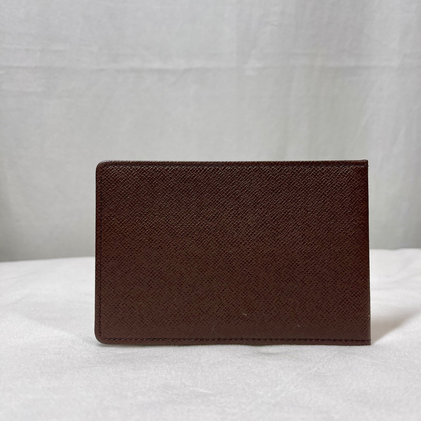 LOUIS VUITTON Brown Taiga Men's Wallet Set TS3695