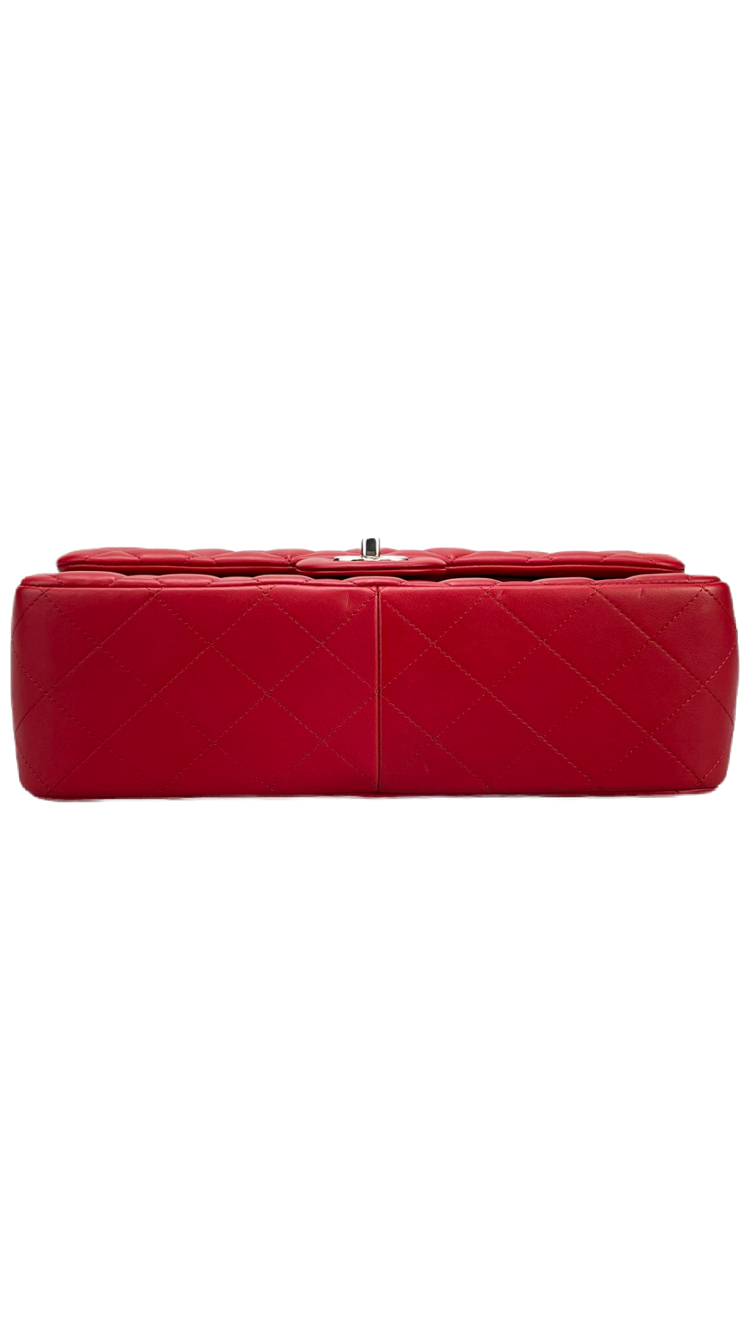 GLM-Red Timeless Classic jumbo Bag in Lambskin silber Hardware