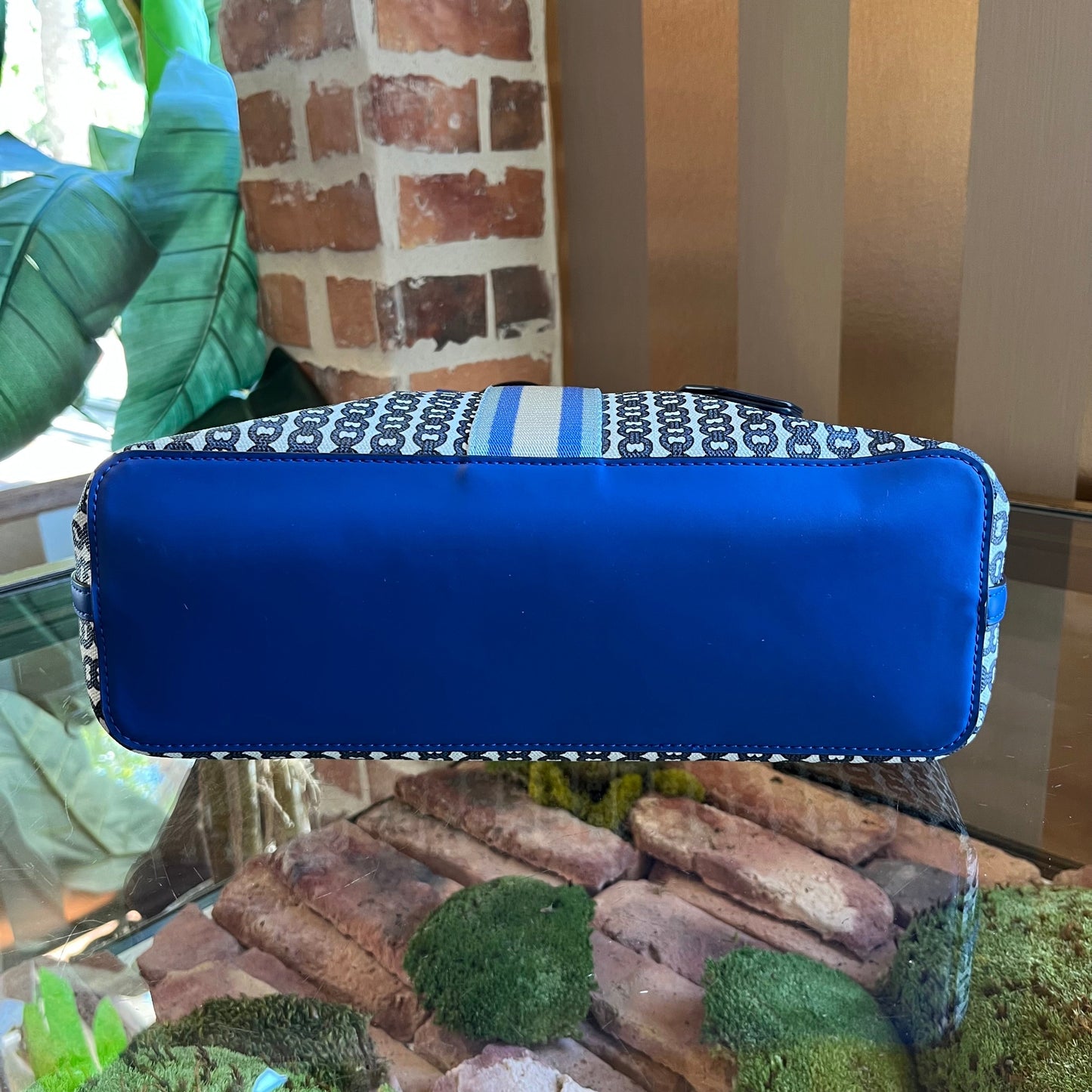 TORY BURCH Gemini Link Small Bondi Blue Tote
