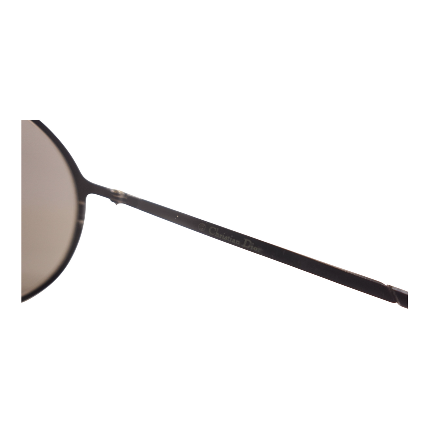 Dior Black Rhinestone Aviator Sunglasses
