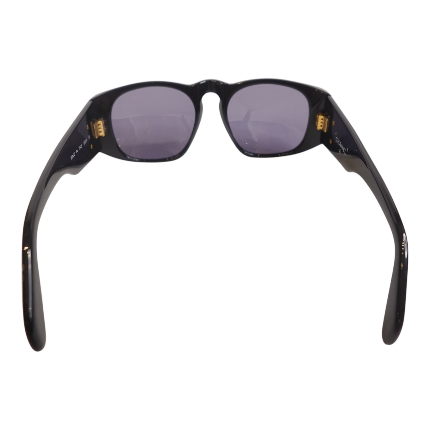 GLM-Black Rectangular GLM- Logo Sunglasses