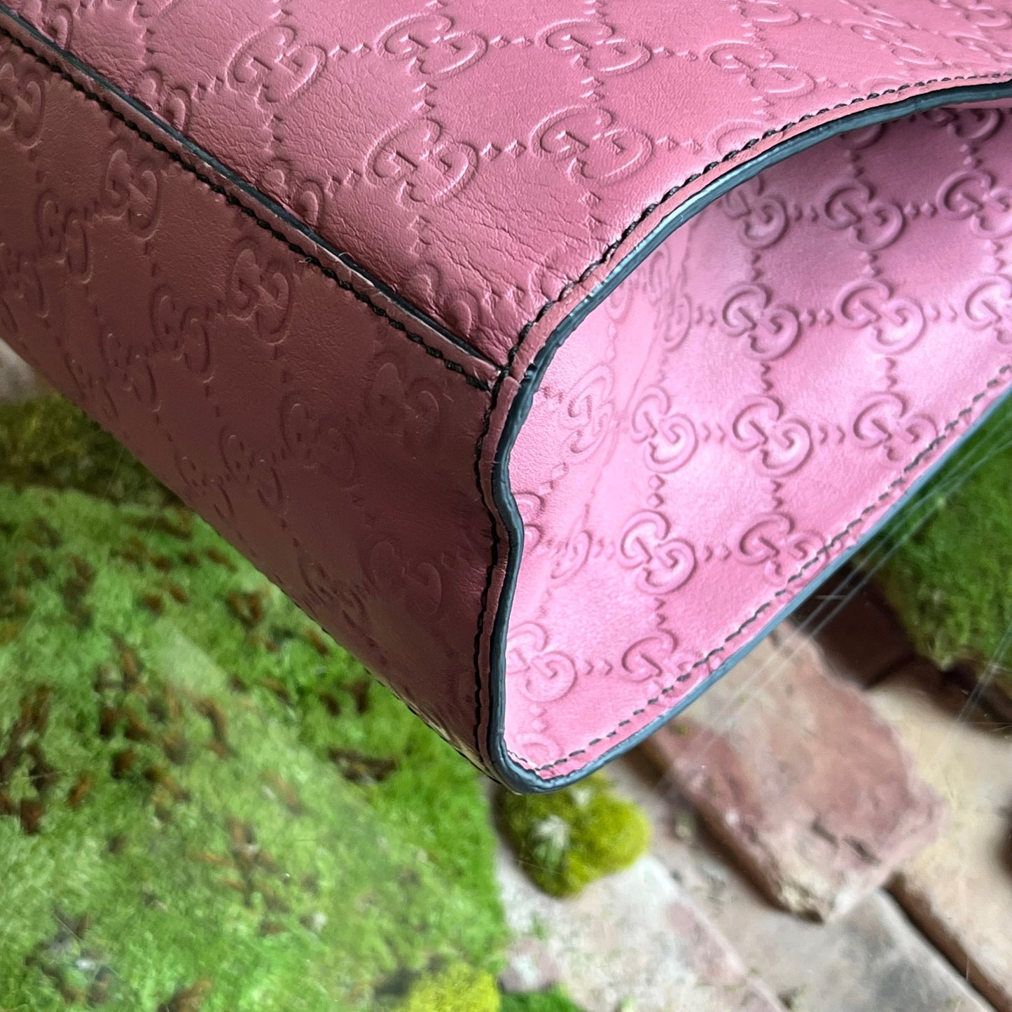 GUCCI Emily Chain Large Guccissima Leather Shoulder Bag