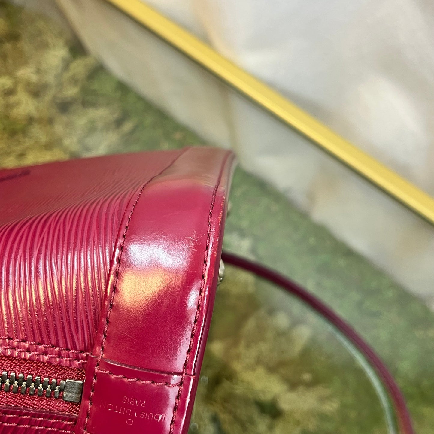 LOUIS VUITTON Alma BB Epi Leather Top Handle Bag