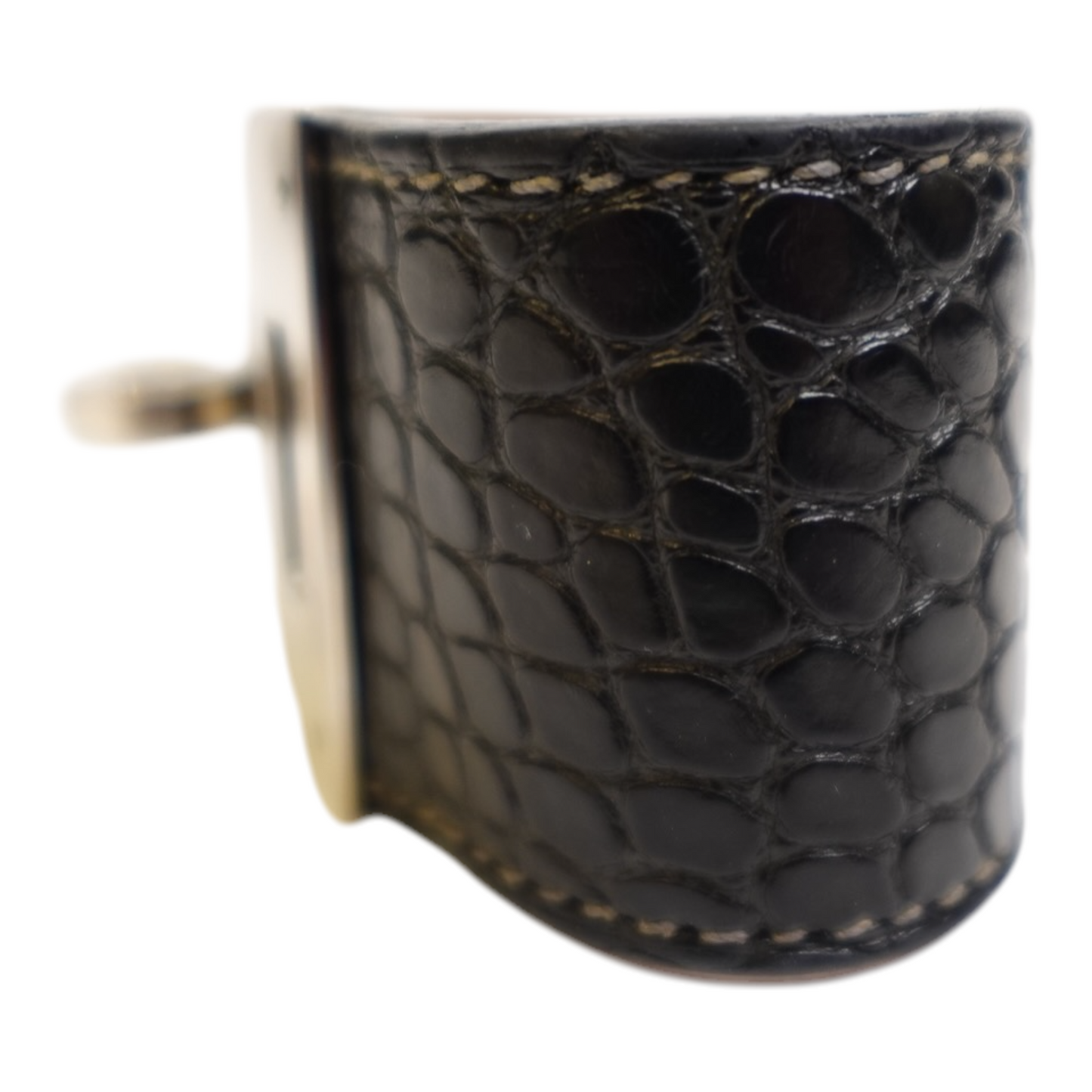 HermÃ¨s Alligator Kelly Bracelet Palladium Hardware