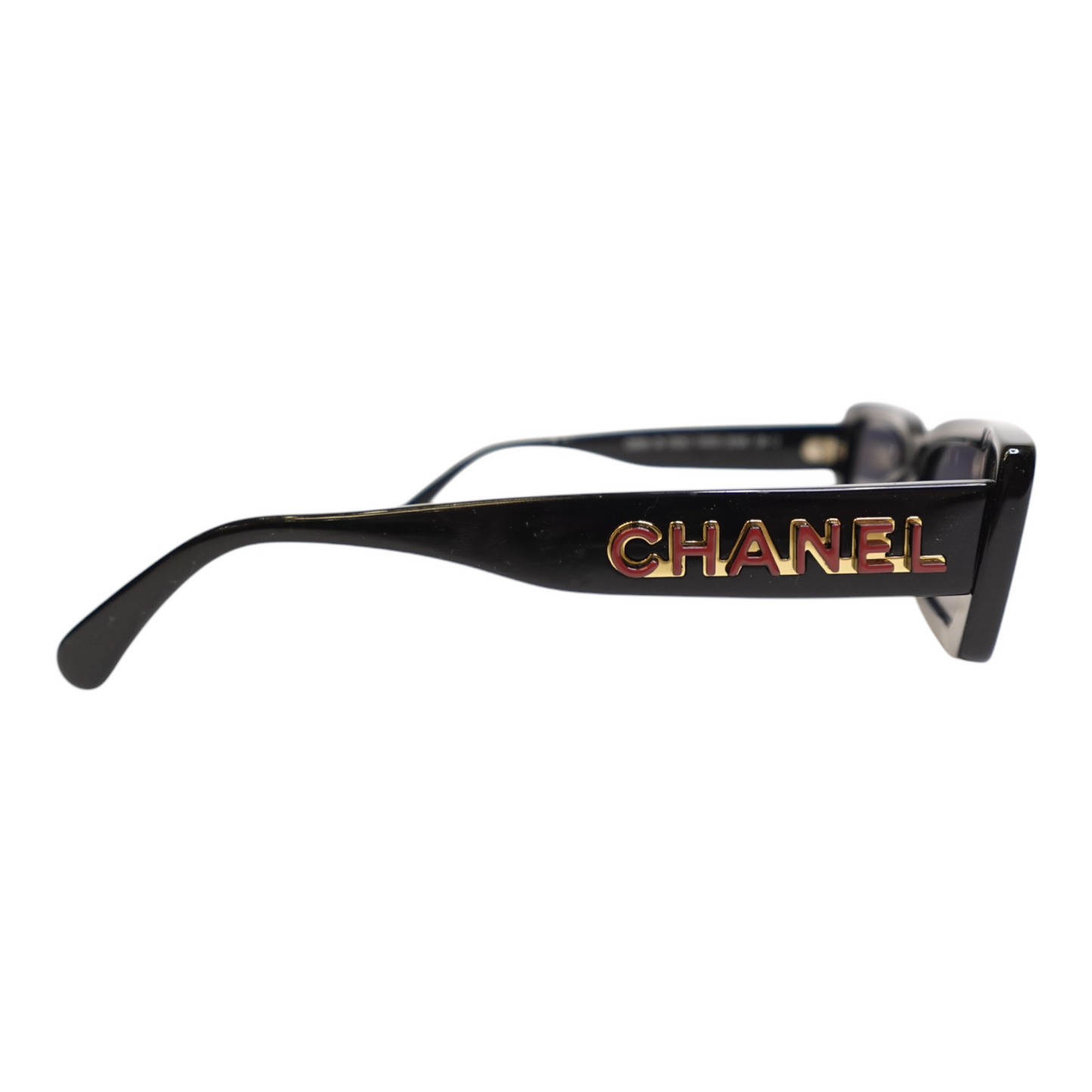 Chanel CC Black Rectangular Sunglasses