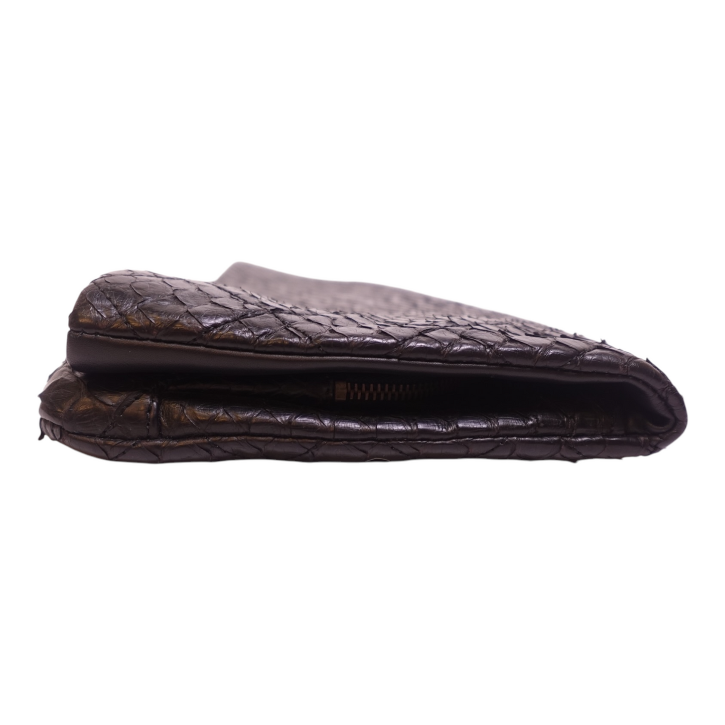 Chanel Python Medallion Clutch