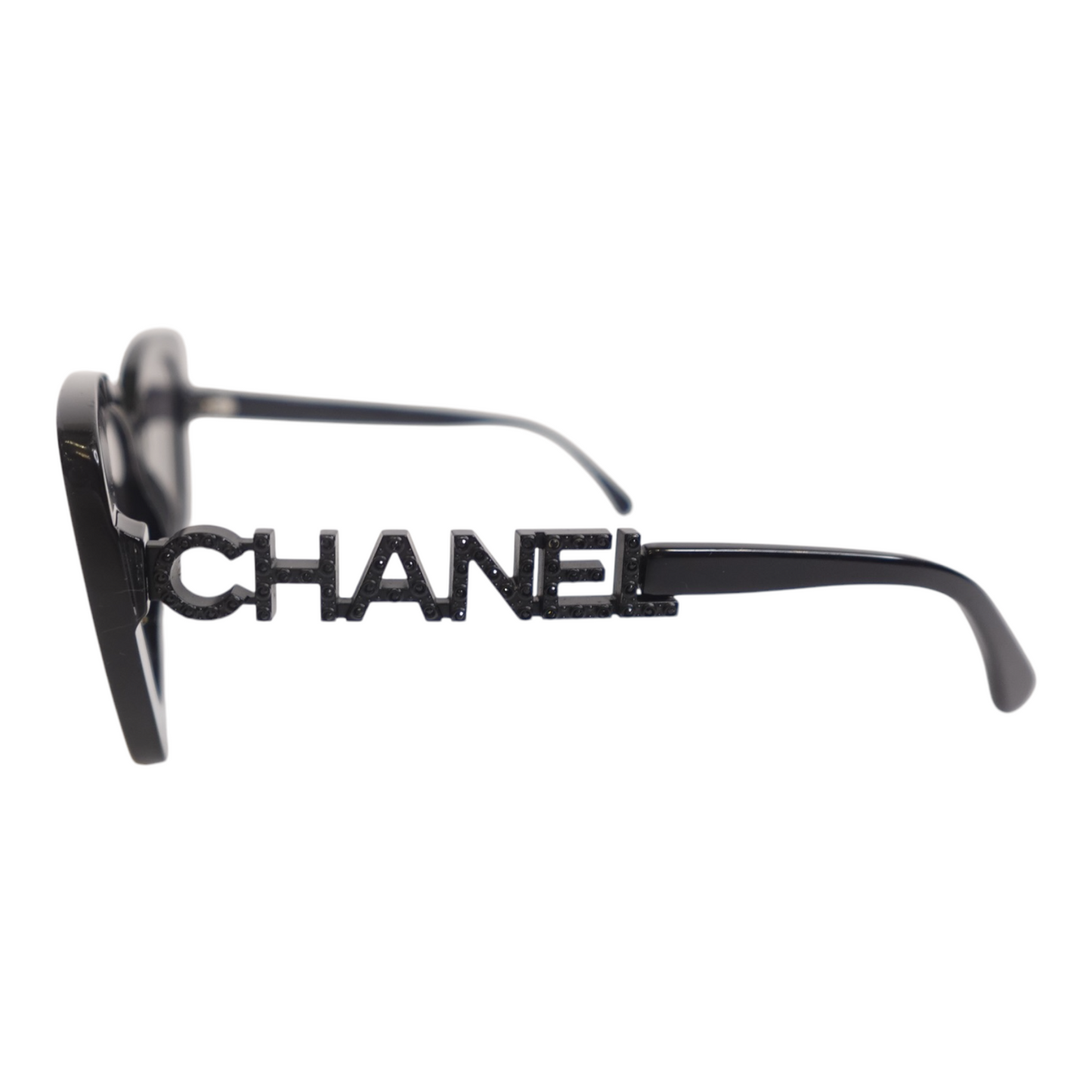 Chanel Black Square Cat Eye Sunglasses