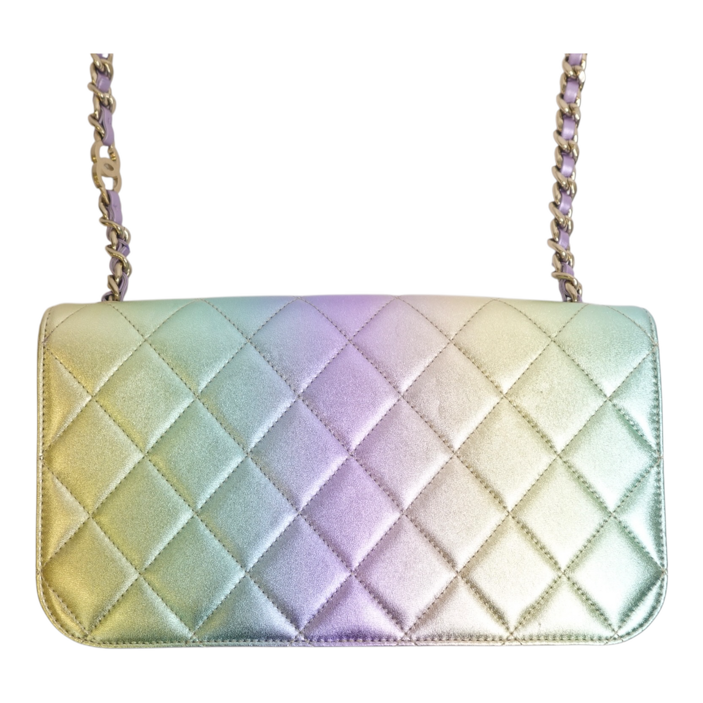 Chanel Gradient Metallic Lambskin Quilted Walking Mood Flap