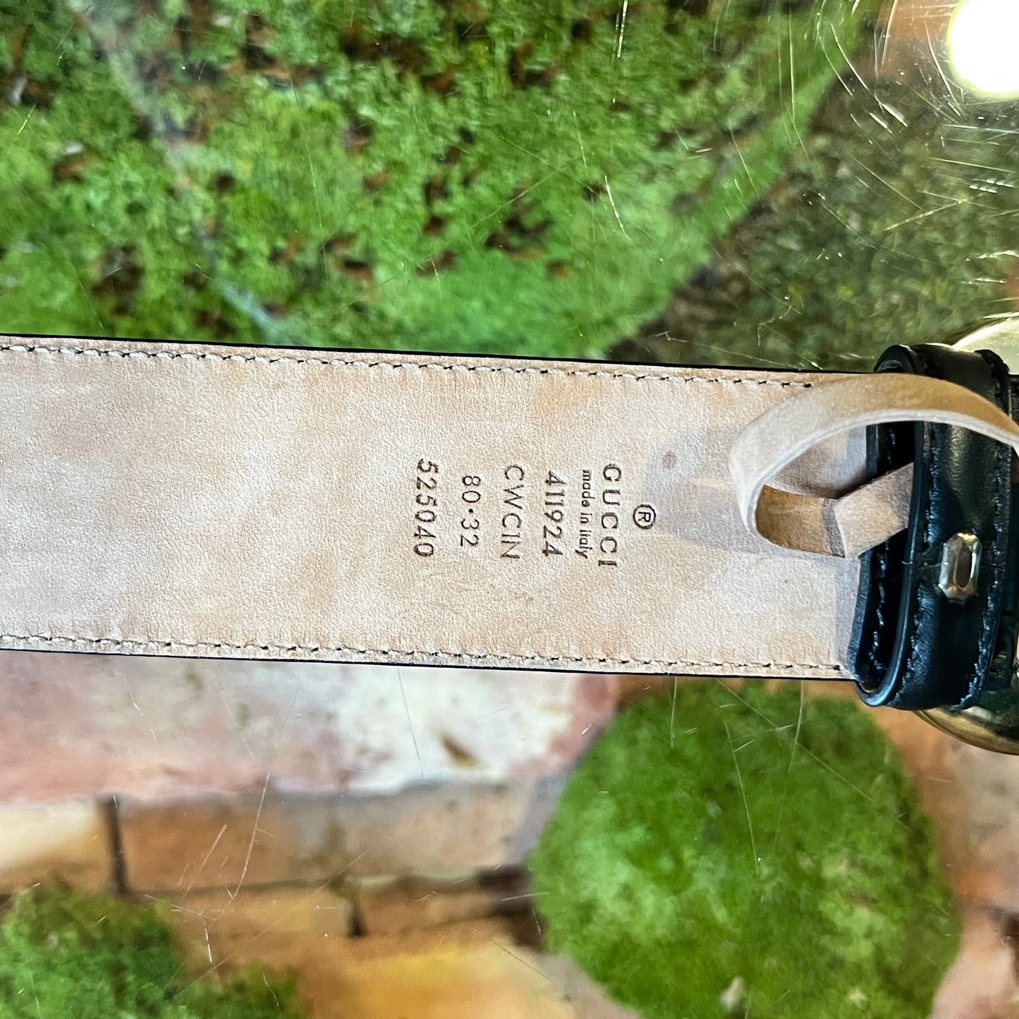 GUCCI Guccissima Interlocking G Belt SZ80/32(4US)