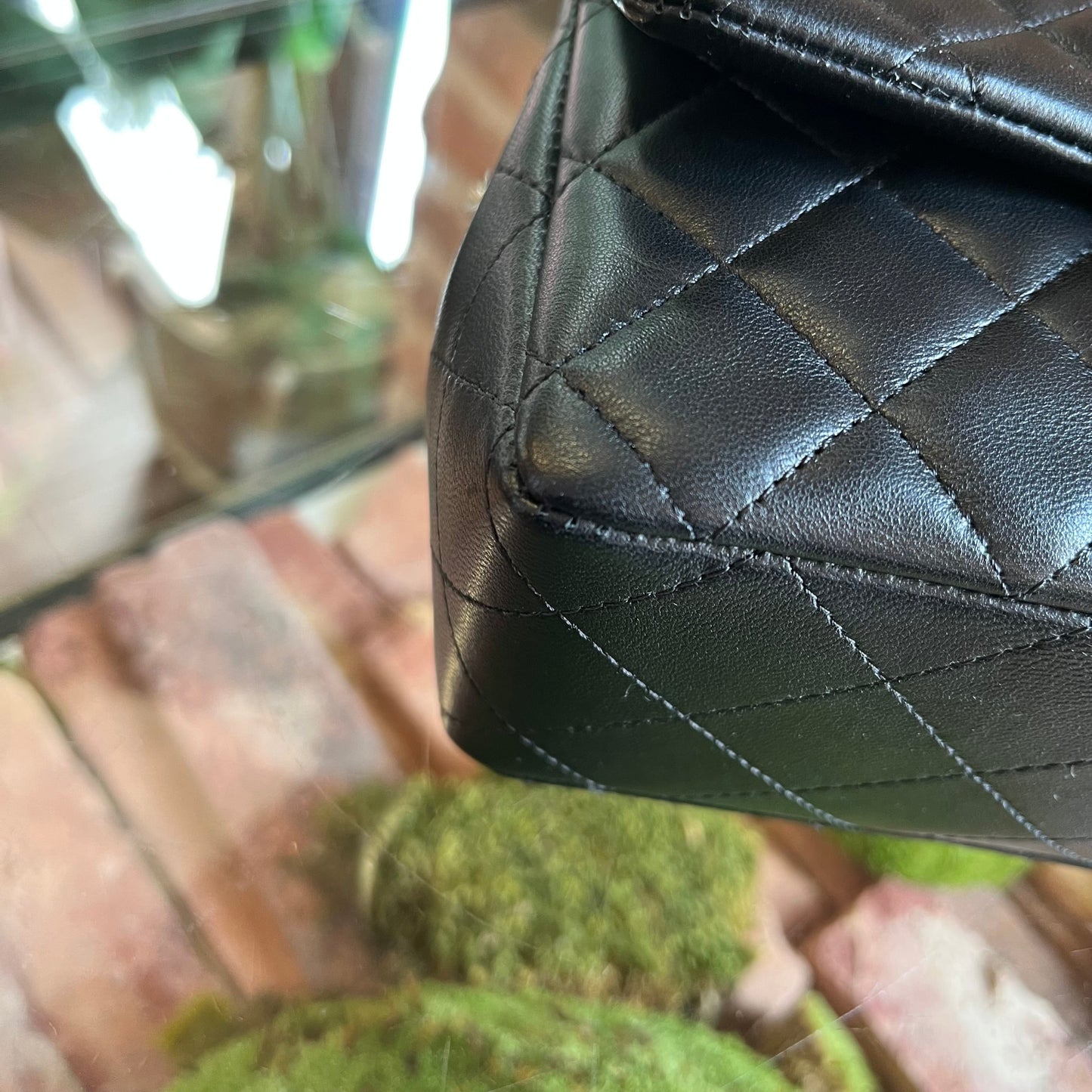 CHANEL Rectangular Mini Classic Black Lambskin Flap Shoulder Bag