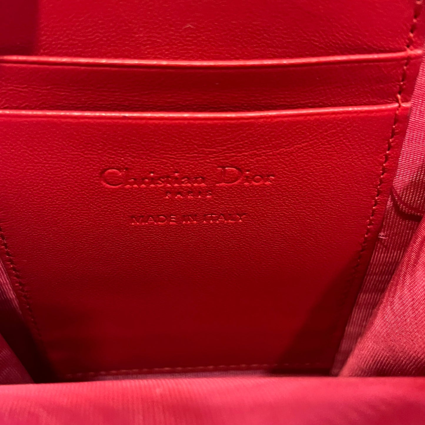 CHRISTIAN DIOR Lady Dior Call'in Dior Cannage Lambskin Crossbody Bag