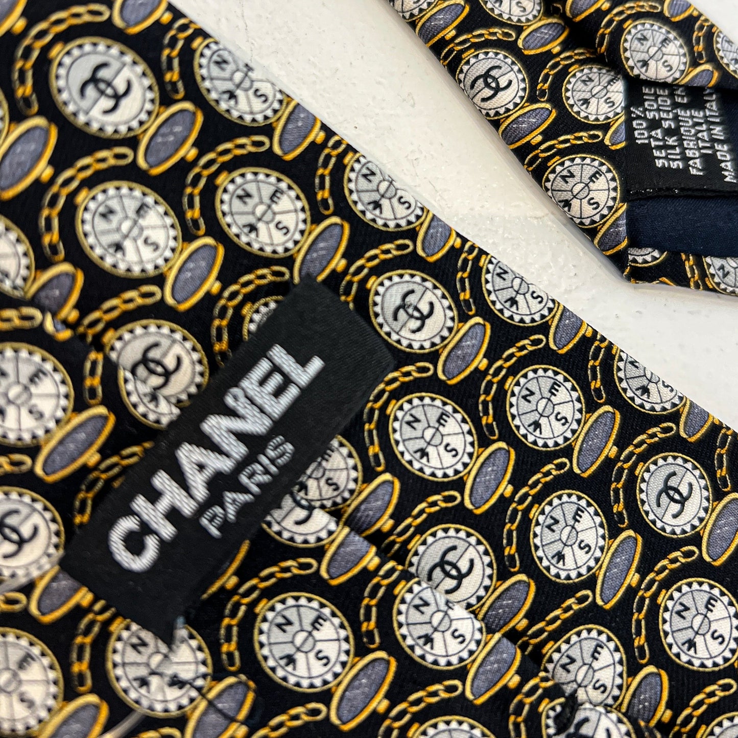 CHANEL CC Compass Neck Tie