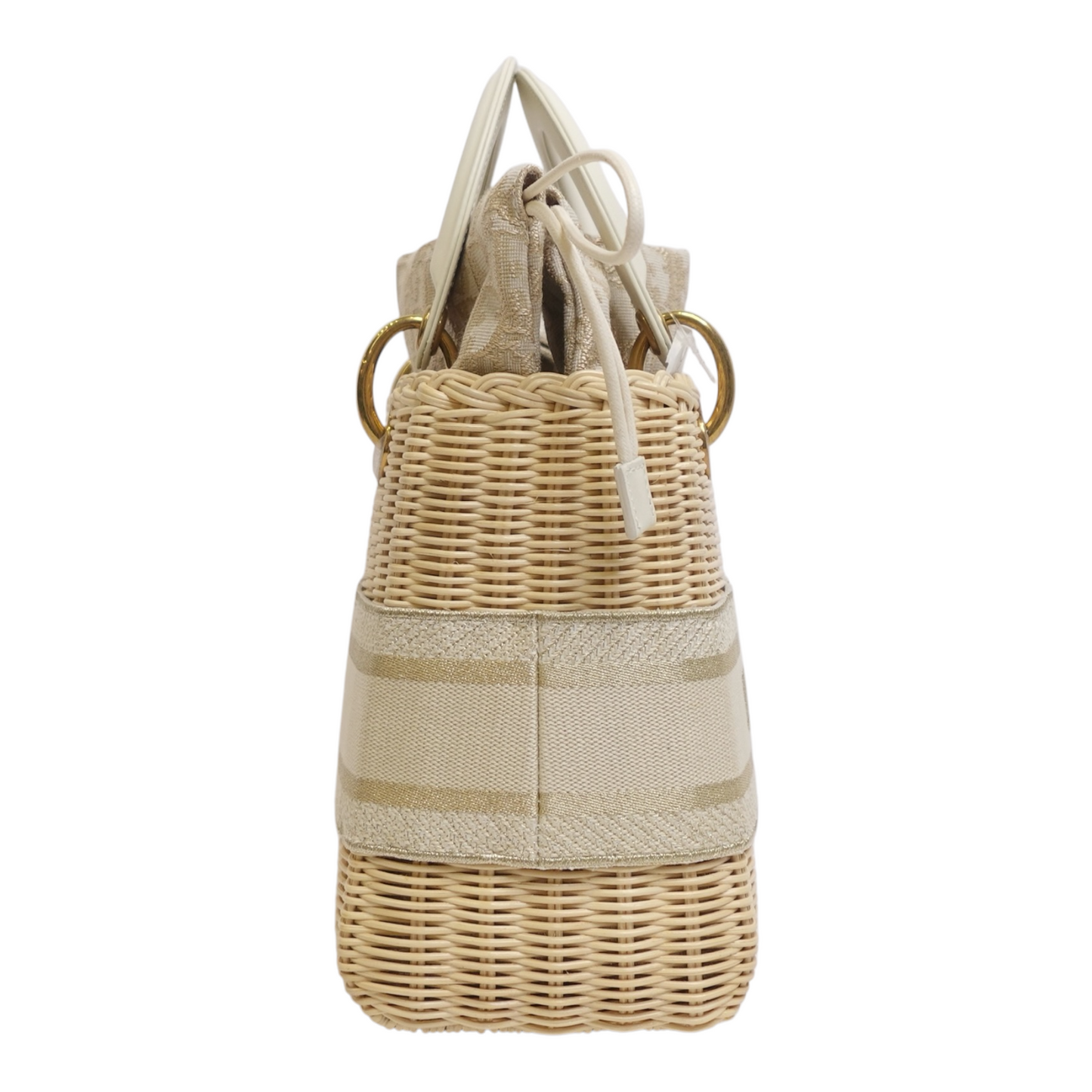 Christian Dior Wicker Oblique Medium Lady Dior Bag